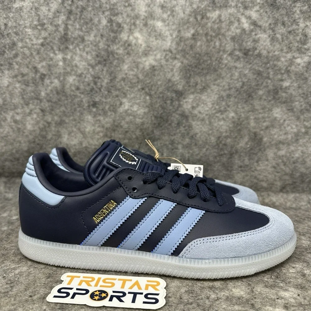 Adidas Samba AFA Argentina Shoes Mens Size 12 Away Kit Shadow Navy Gold JR6352